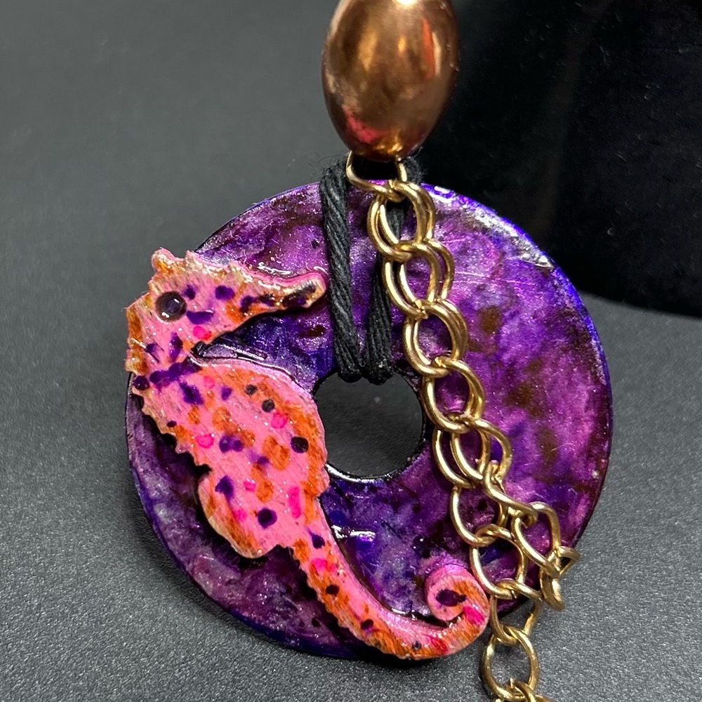 Seahorse Washer Necklace
